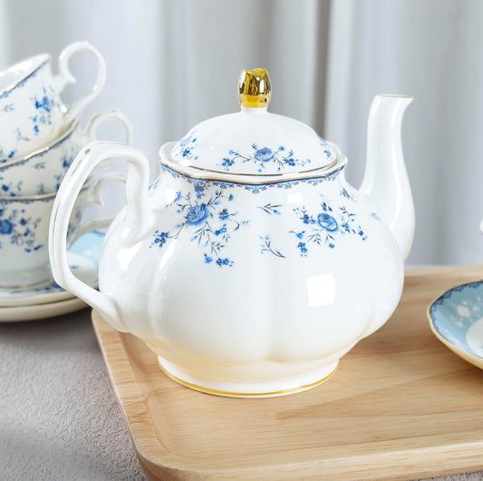 Blue Rose Tea Set (15pc set)