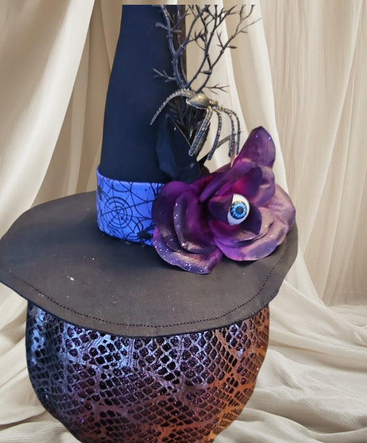 Purple Pumpkin Witch Hat