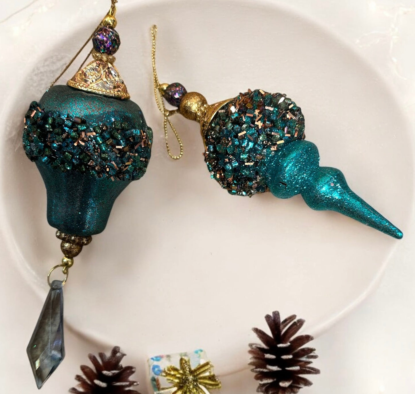 Teal Holiday Ornament