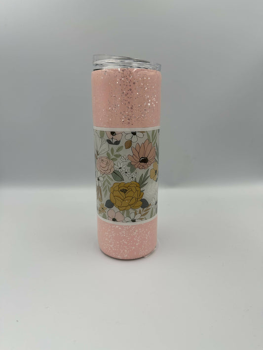 Pink Glitter Tumbler