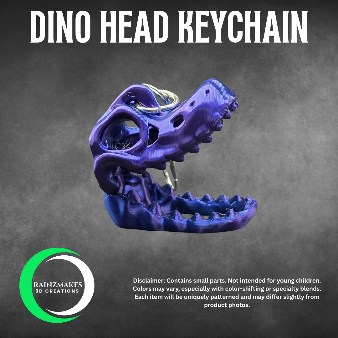 Dino Head Keychain