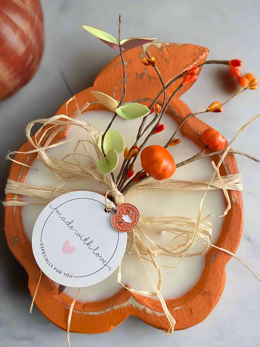 Hand-Poured Candle- Large Pumpkin