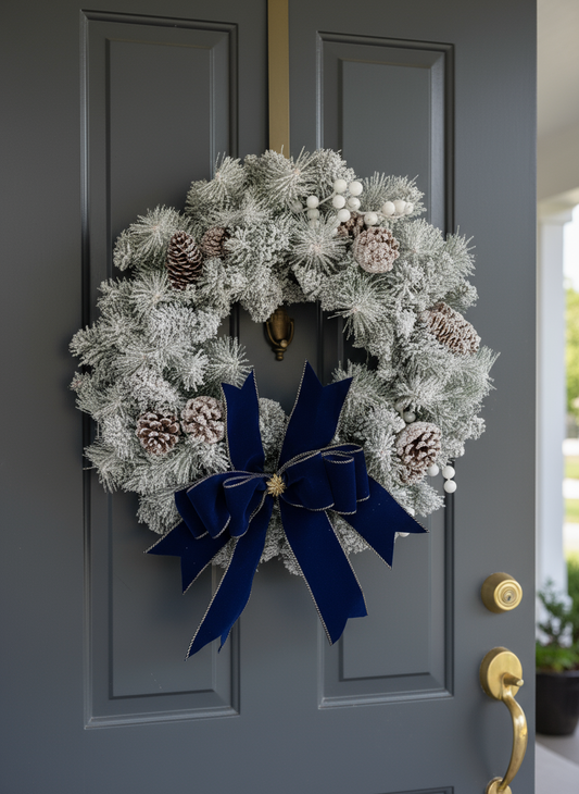 Frosted Winter Pine Wreath