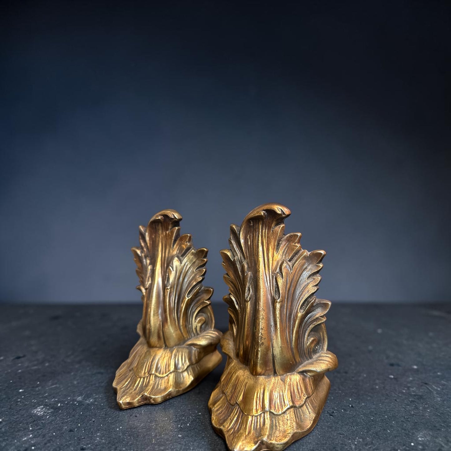 Heavy Brass Style Bookends