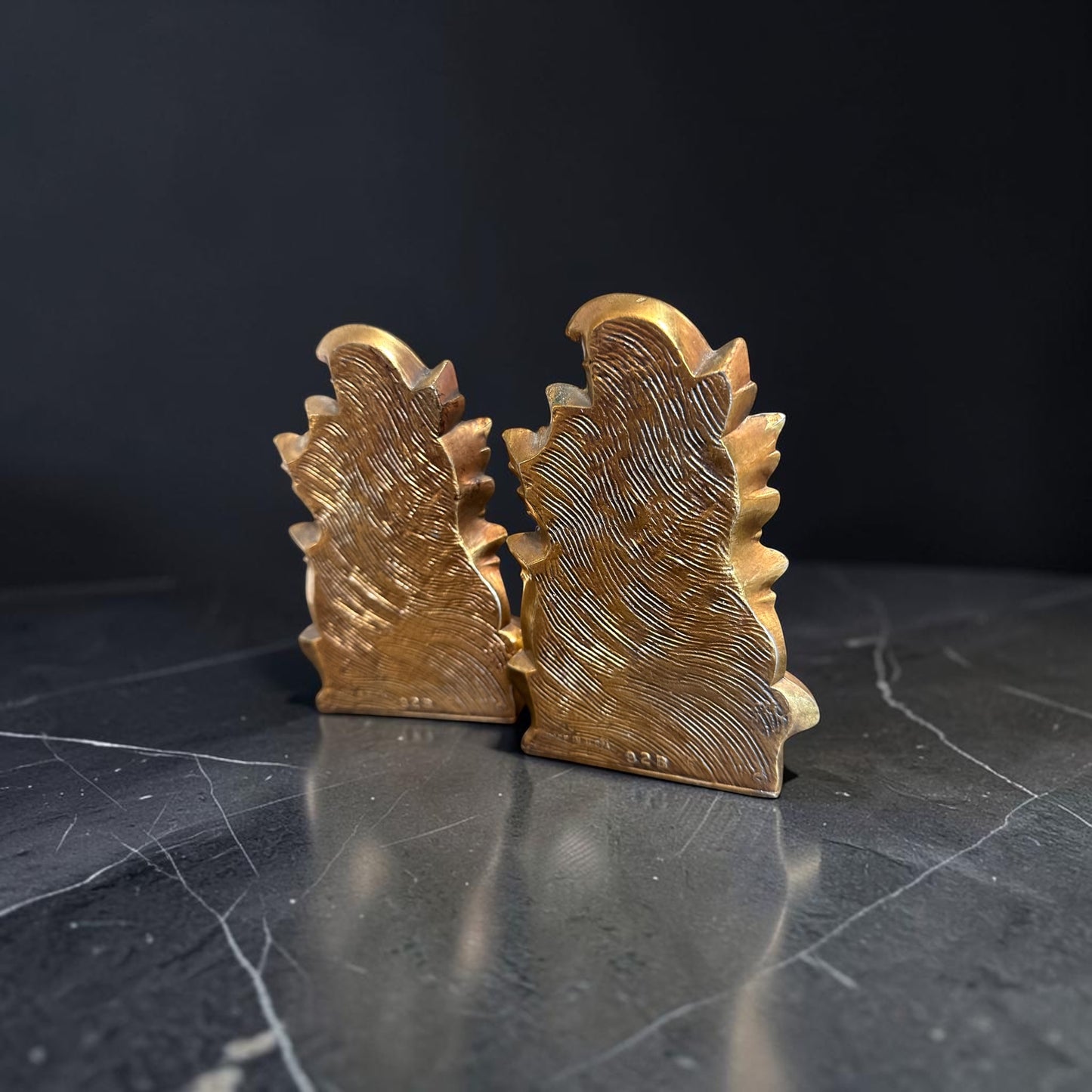 Heavy Brass Style Bookends