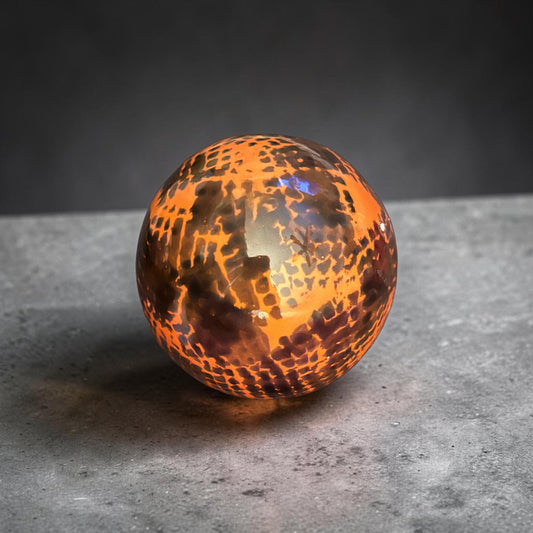 Orange & Black Decorative Accent Balls