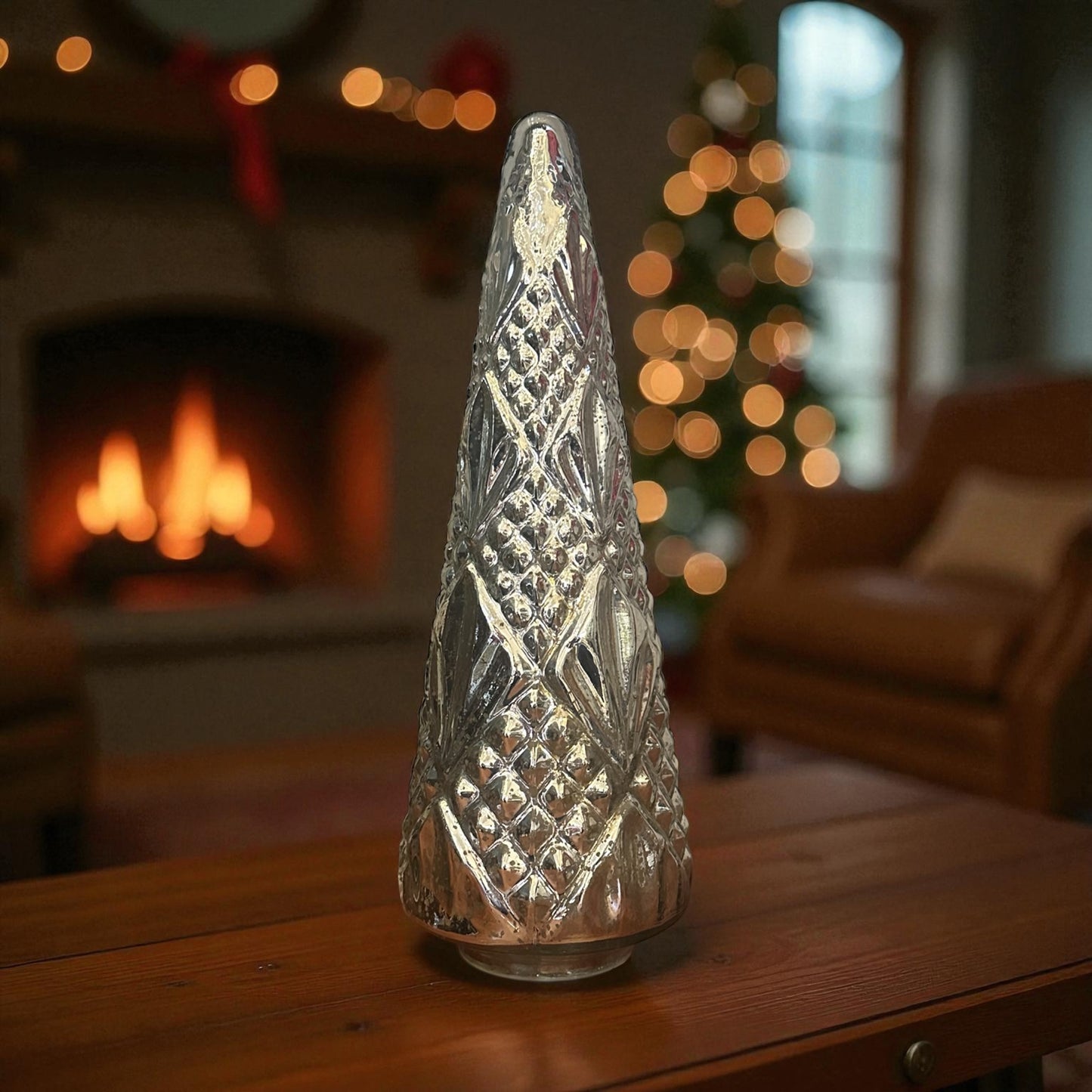 Silver light up 19”