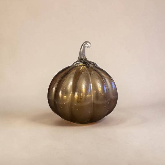Glass Blown Amber Pumpkin