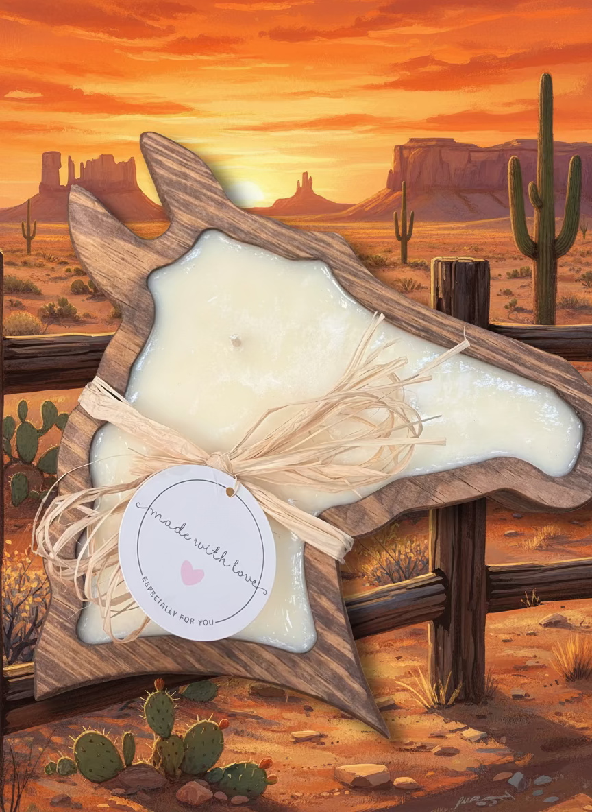 Hand Poured Soy Candle- Horsehead