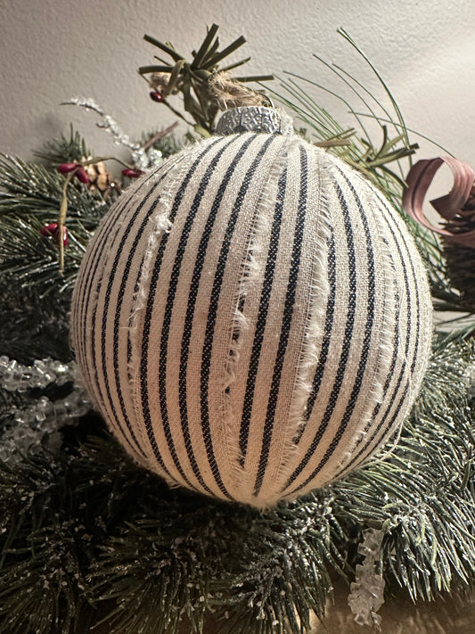 Fabric Striped Ornament