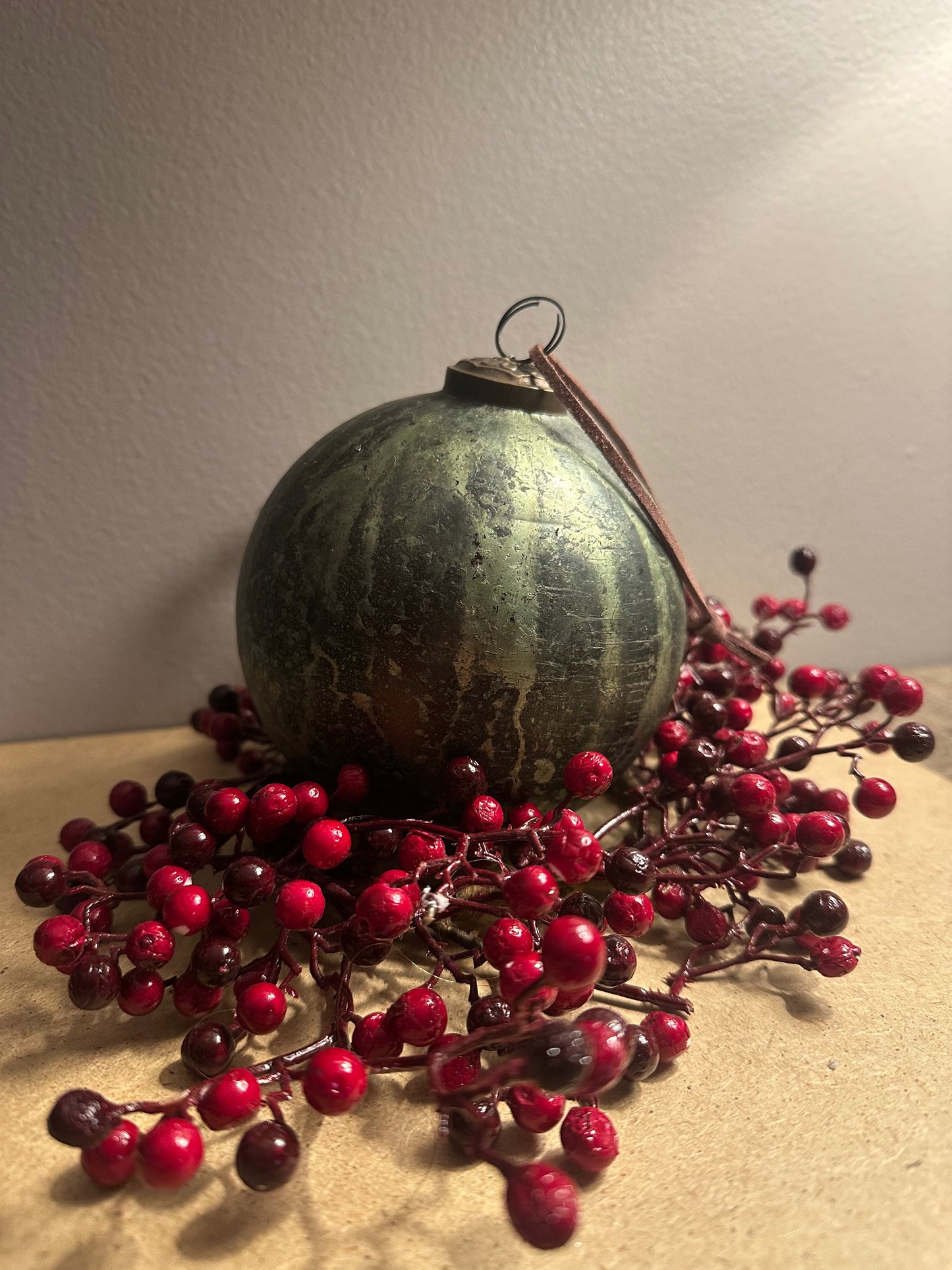 Green Large Mercury Glass