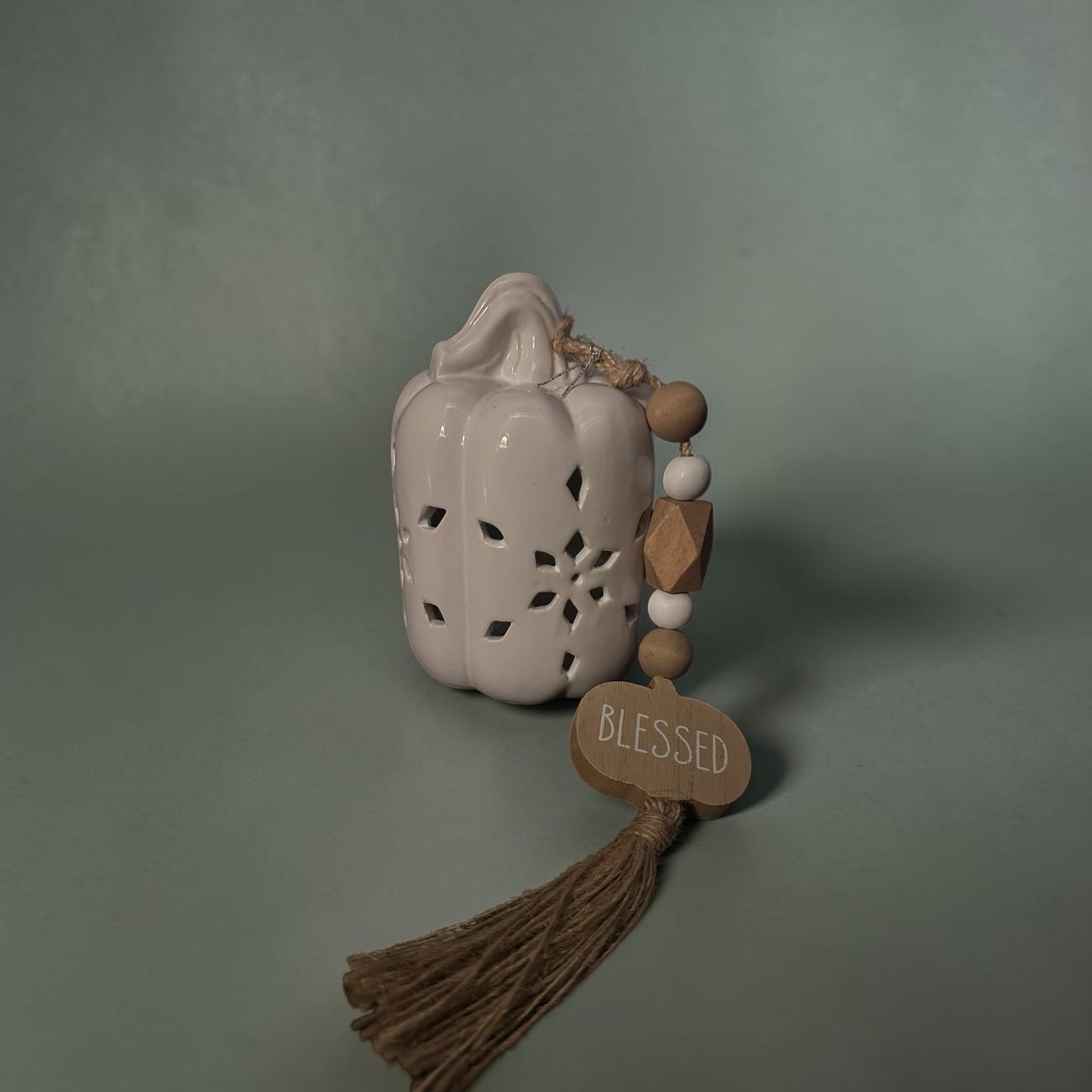Scented Beaded Ceramic Pumpkin
