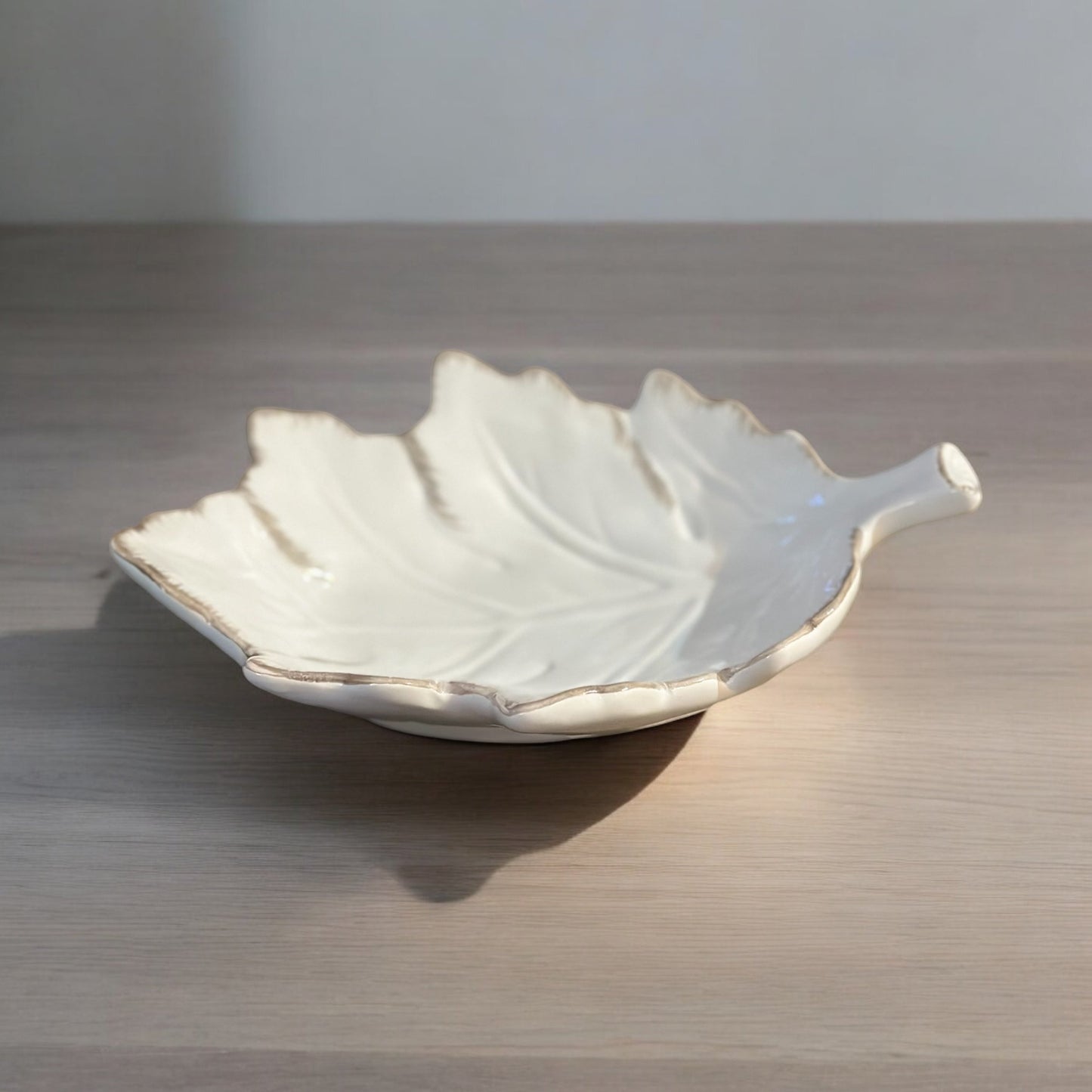 LEAF DISH (cream)