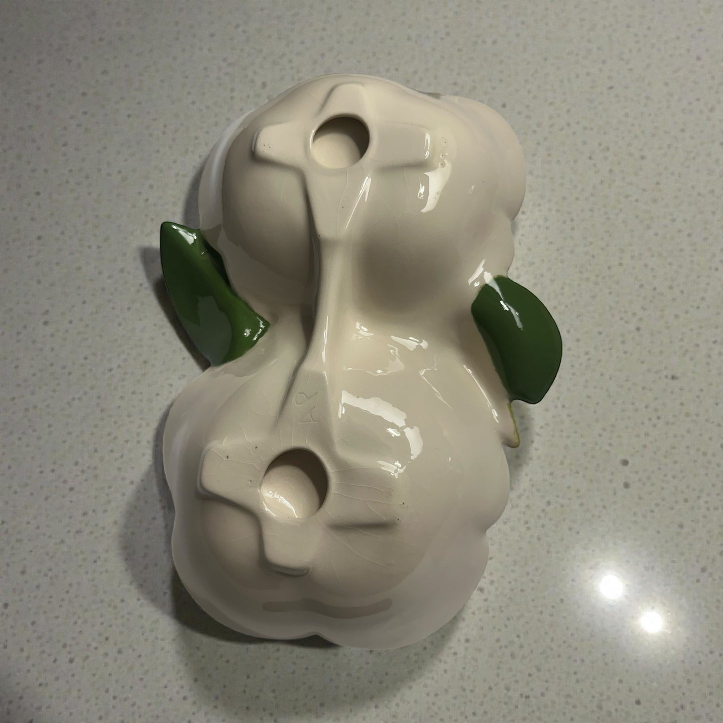 White Floral Ceramic Divided Dish