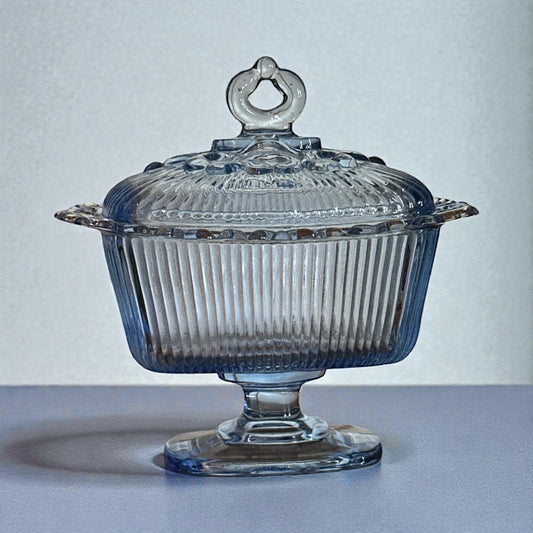 Indiana Glass Blue Candy Dish