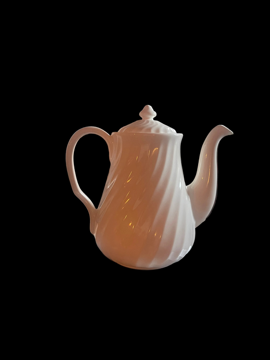 White Ceramic Teapot