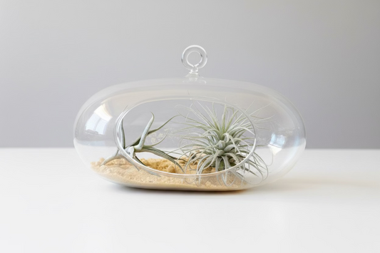 Large Hanging Terrarium with plants