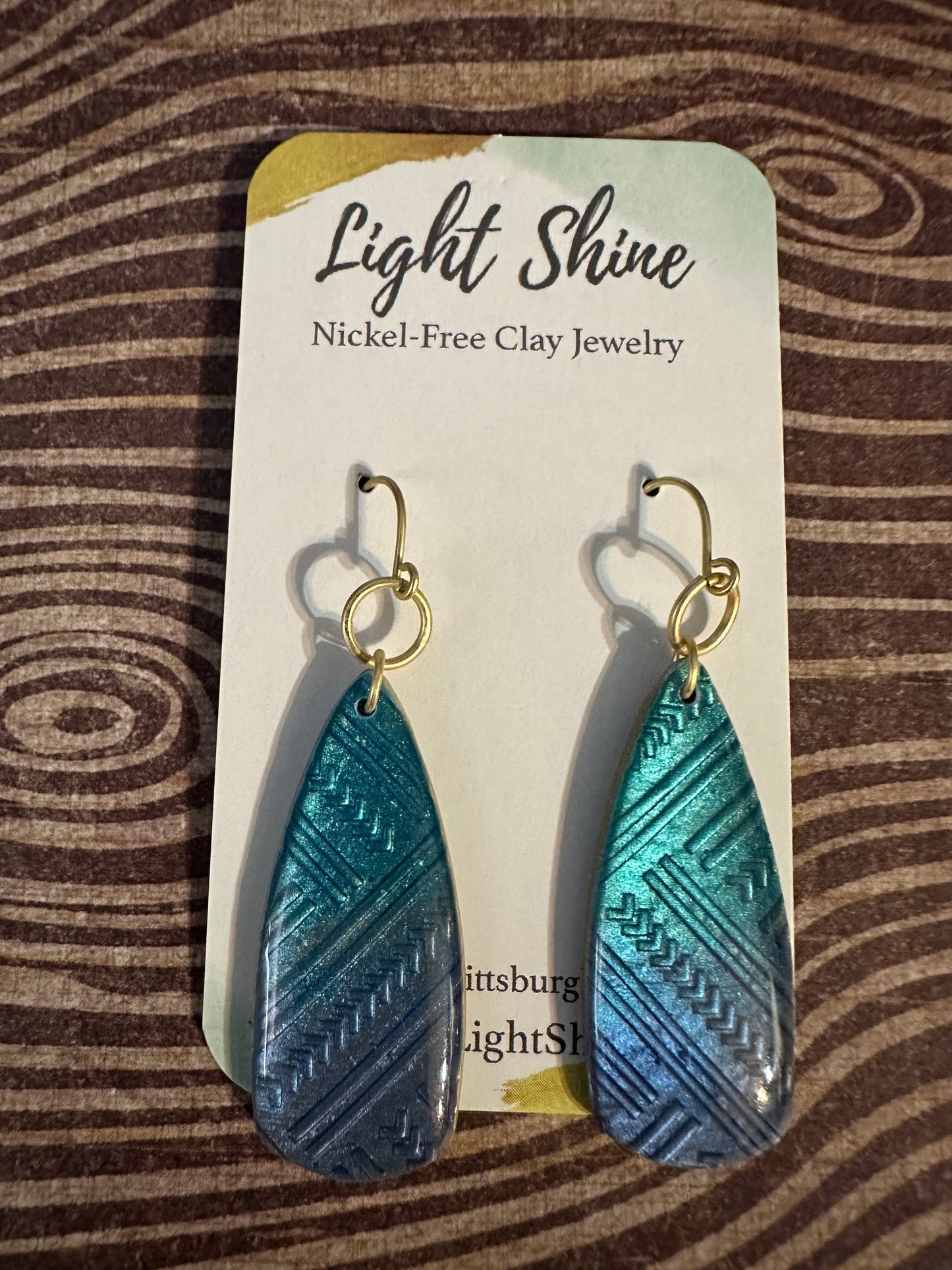 Turquoise Dagger Drop Earrings