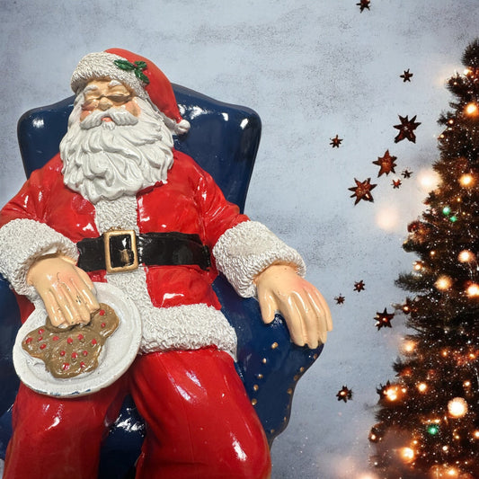 Christmas Sleeping Santa 8.5" Figurine