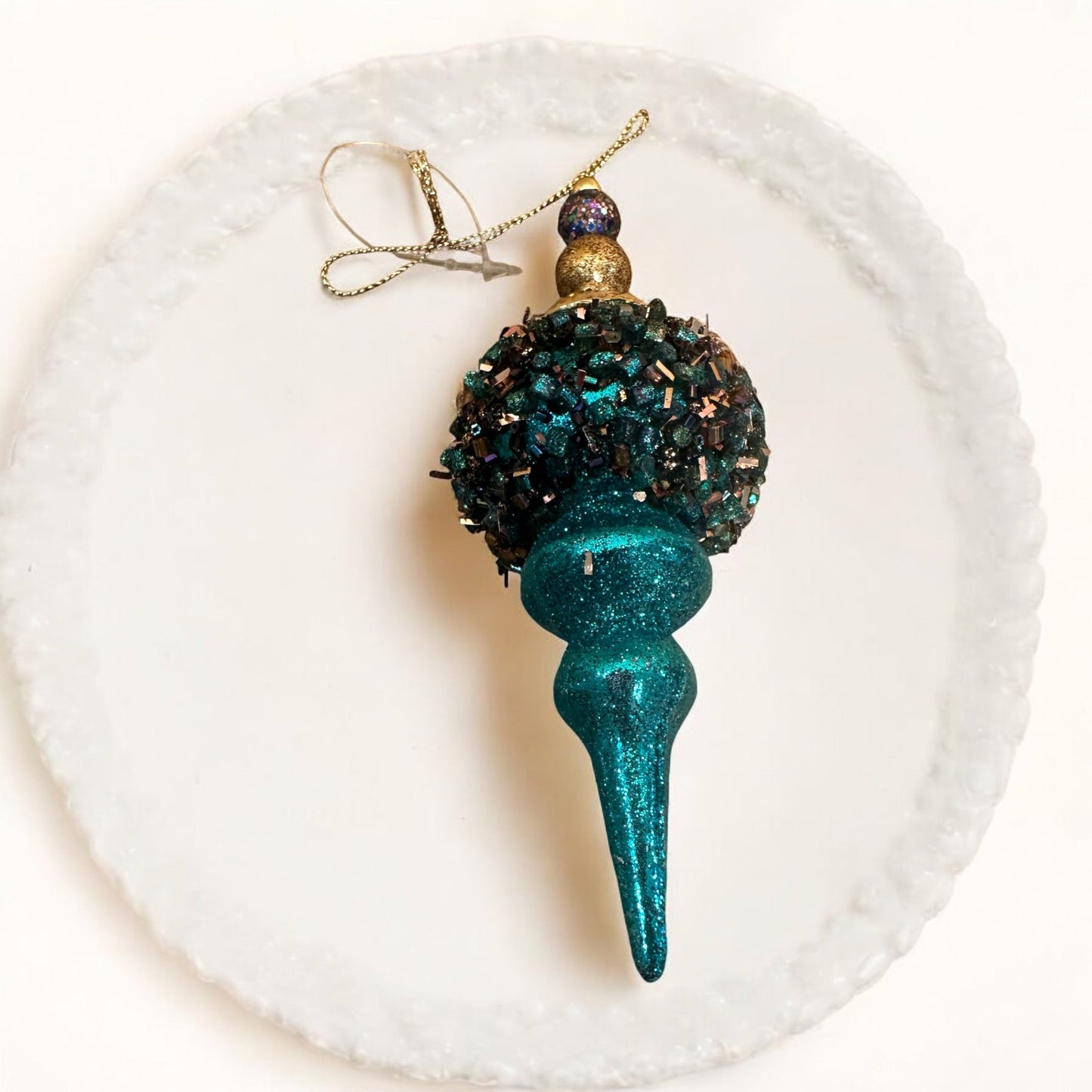 Teal Holiday Ornament