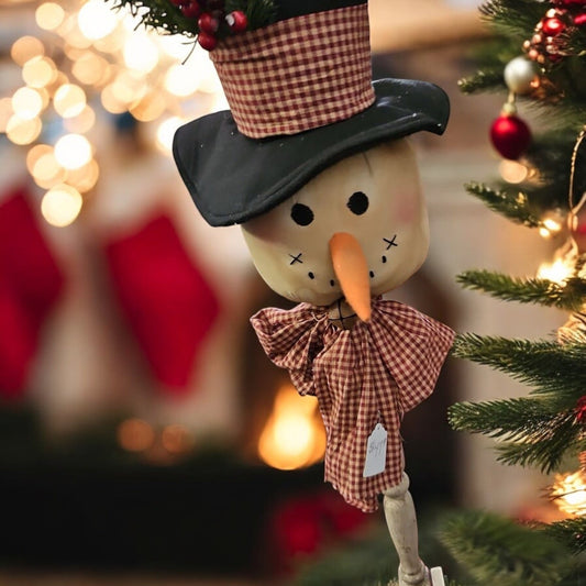 snowman on post