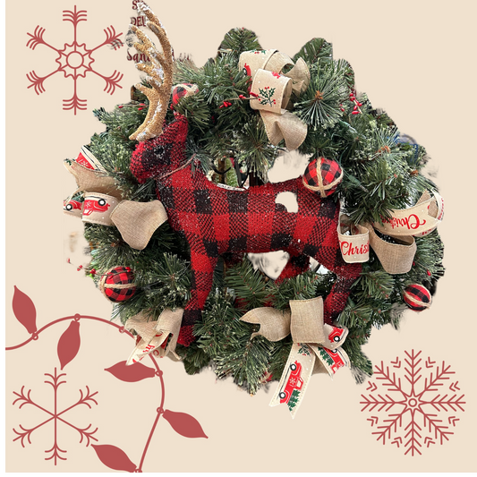 Reindeer Wreath