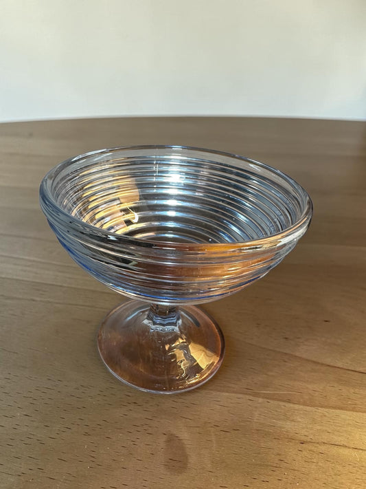 Vintage Blue Footed Bowl