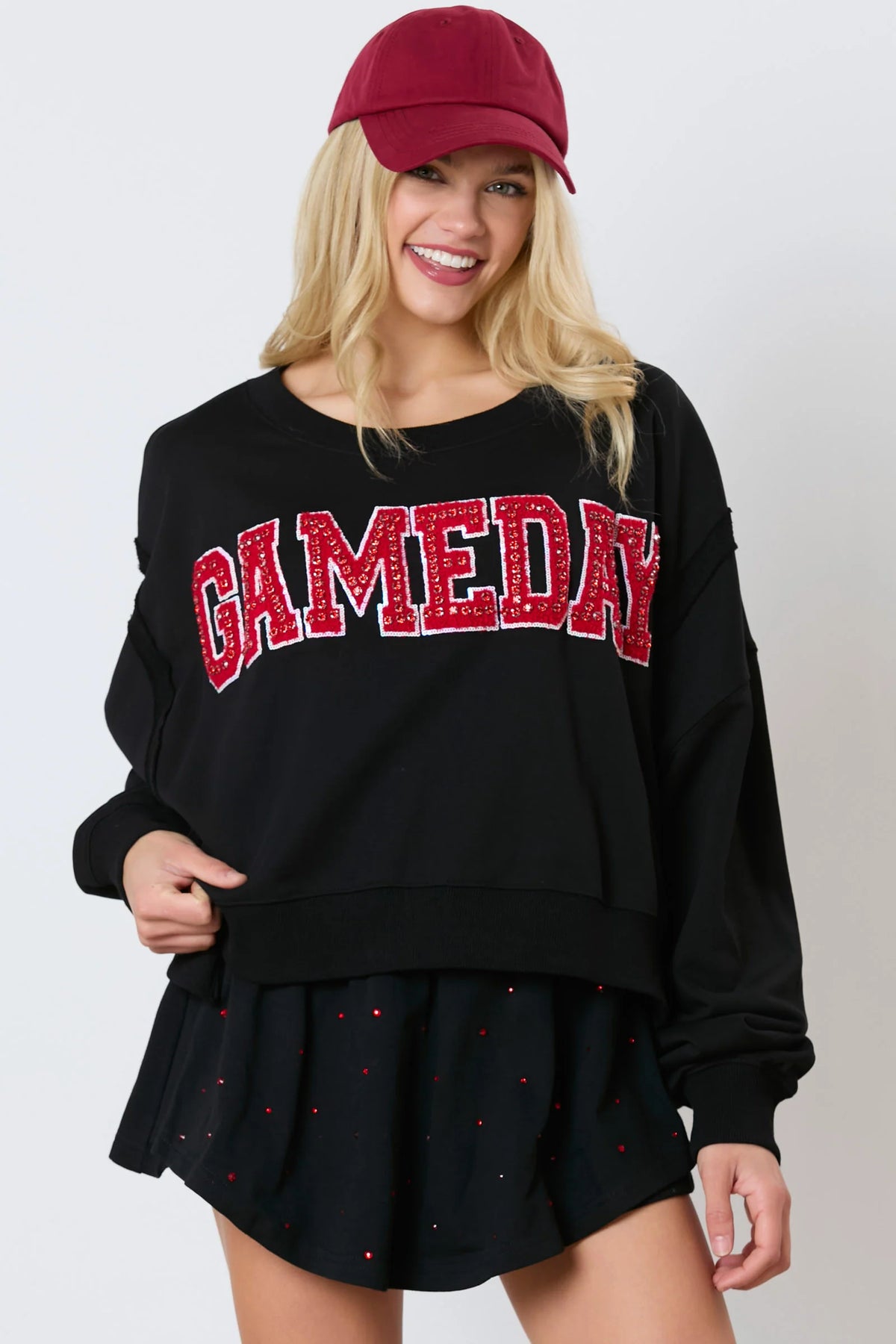 Game Day Red Lettering