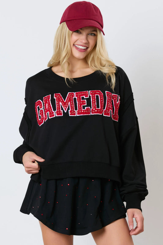 Game Day Red Lettering