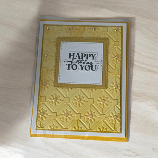 Yellow Flowers Birthday Card (Paper Hugs)