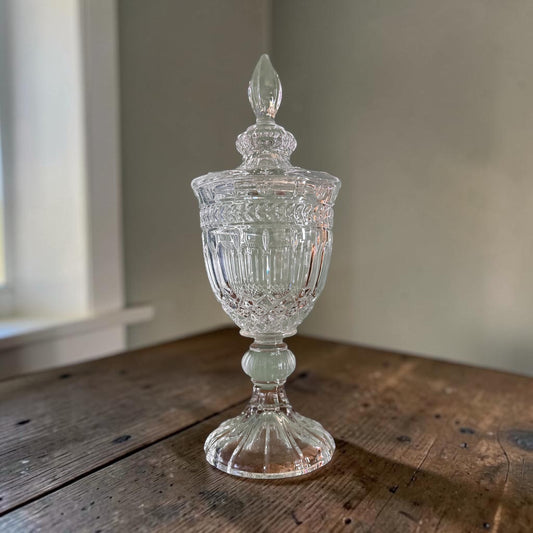Vintage Antique Classic Glass Goblet Vase