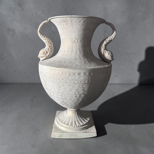 Vintage Coastal Koi/Fish Urn/Vase