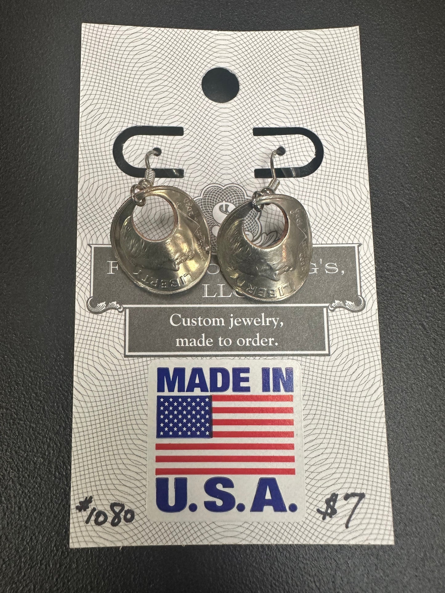 Silver Hooks with Clad Dime