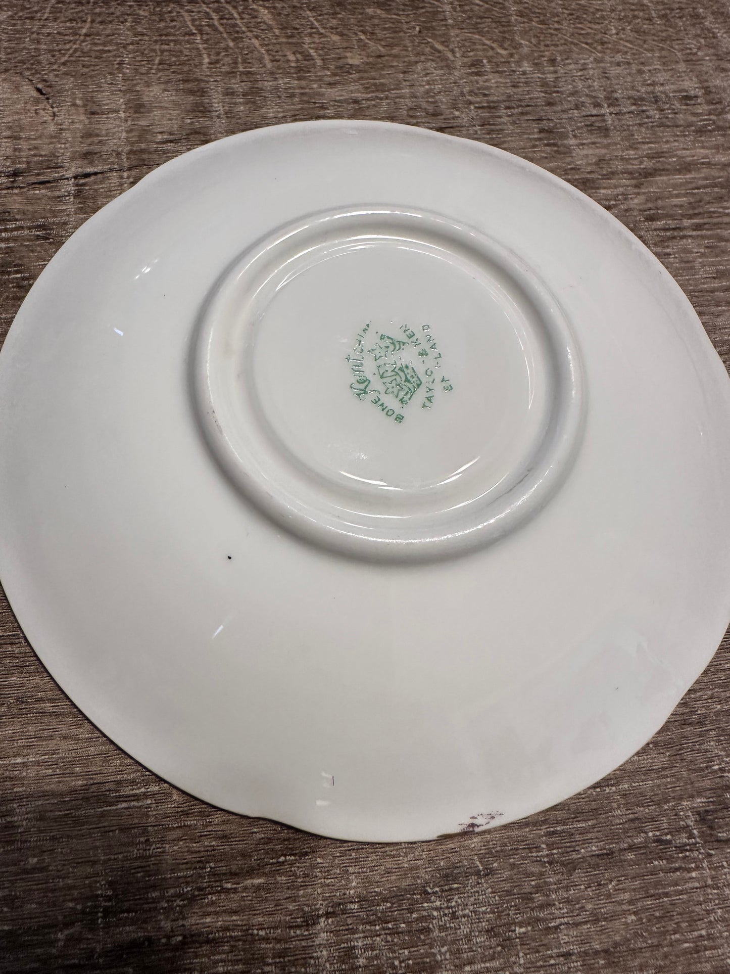 Vintage England Taylor & Kent Bone China Cup & Saucer Pink Flowers