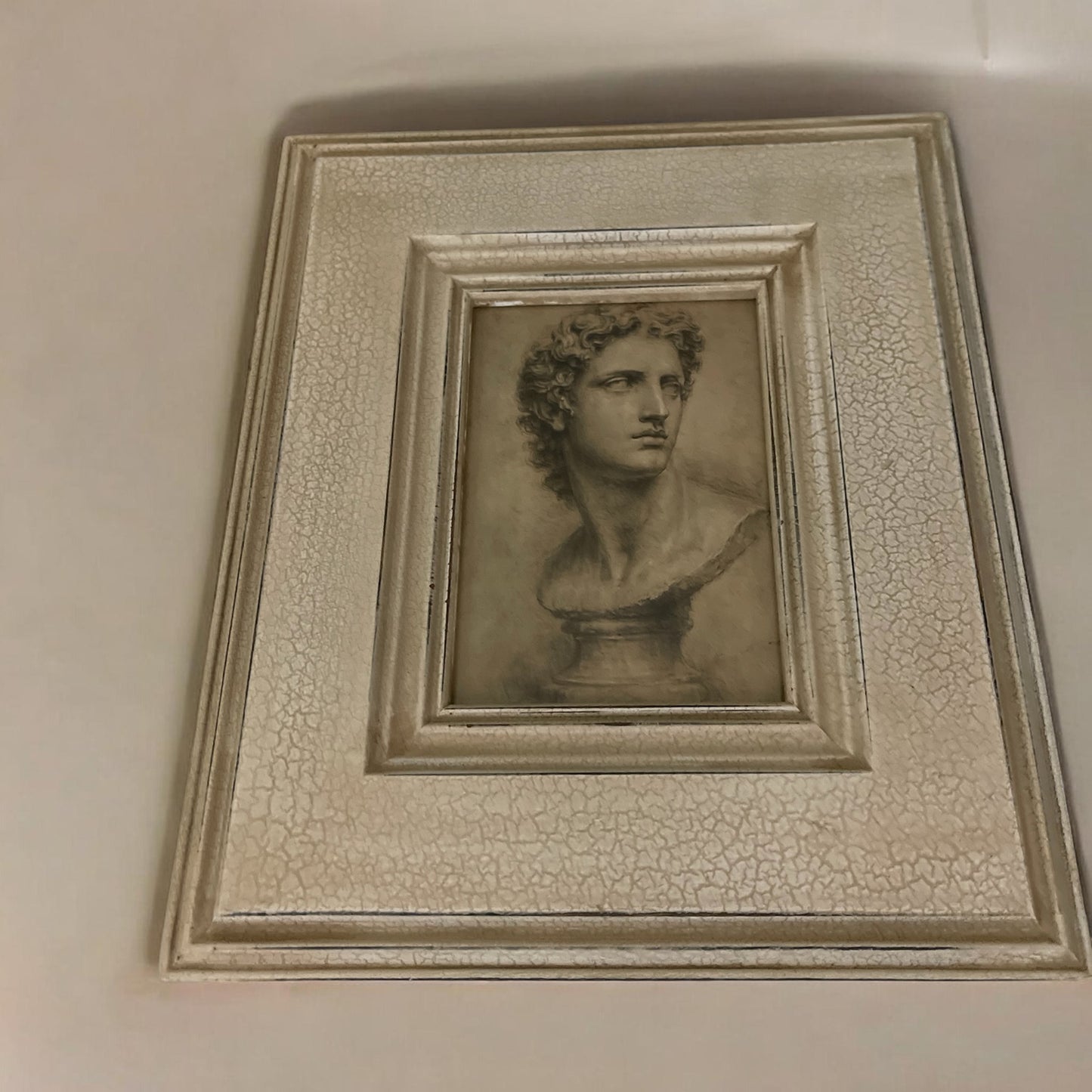 Classical Bust Wall Art – Framed Vintage-Inspired Print (8” x 10”)