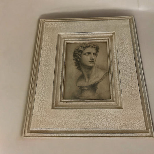Classical Bust Wall Art – Framed Vintage-Inspired Print (8” x 10”)