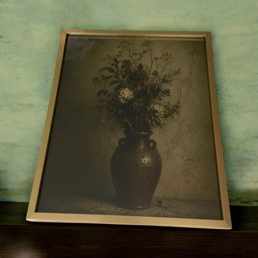 Moody Floral Still Life Wall Art