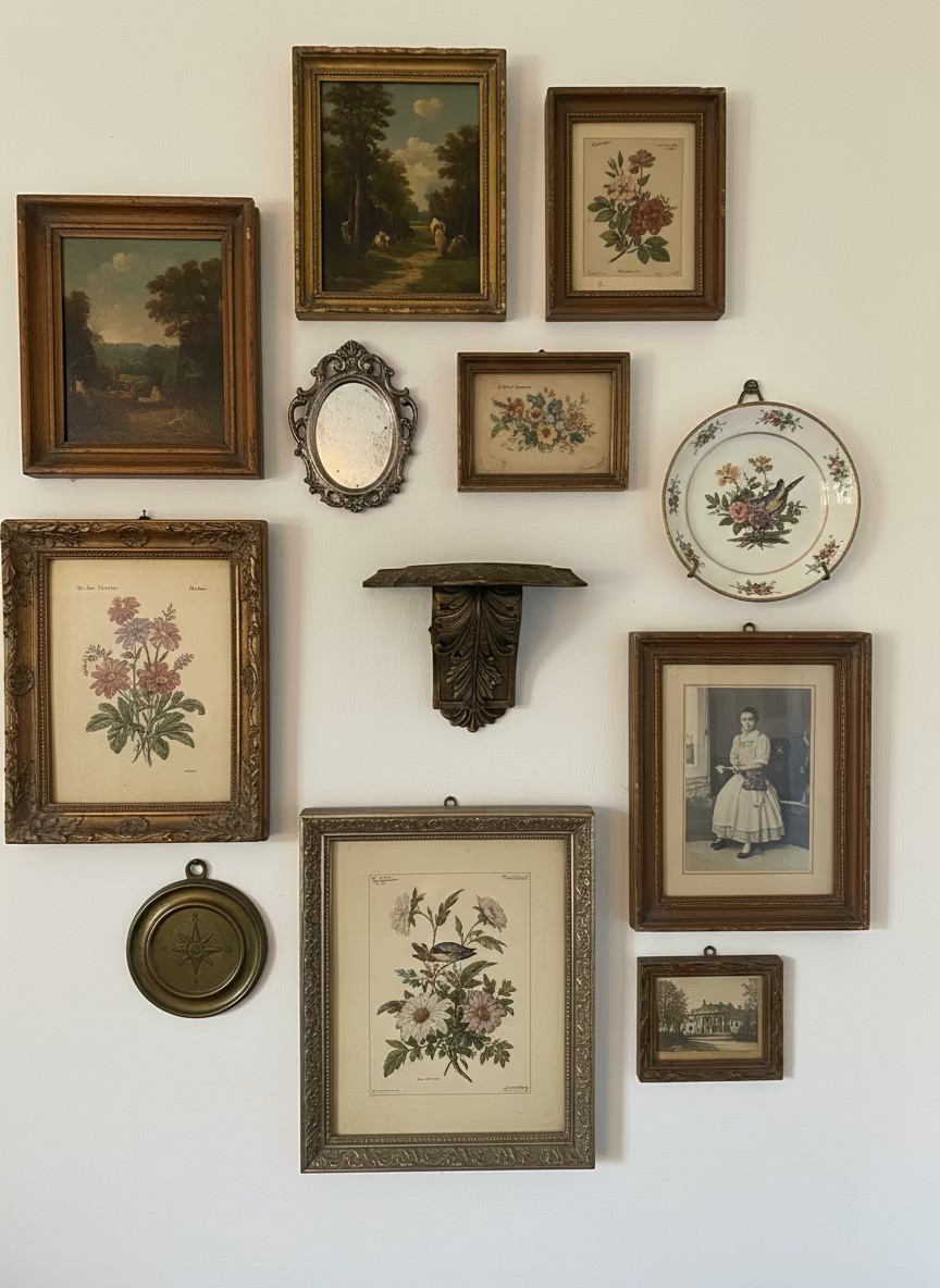 Vintage wall shelf