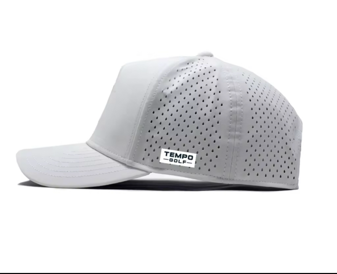 Iconic T 5 Panel Snapback Hat - White