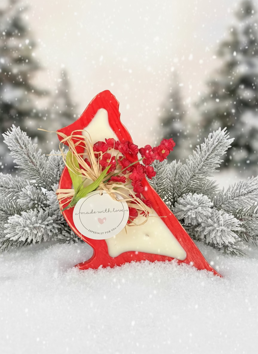 Hand poured Soy Candle- Cardinal