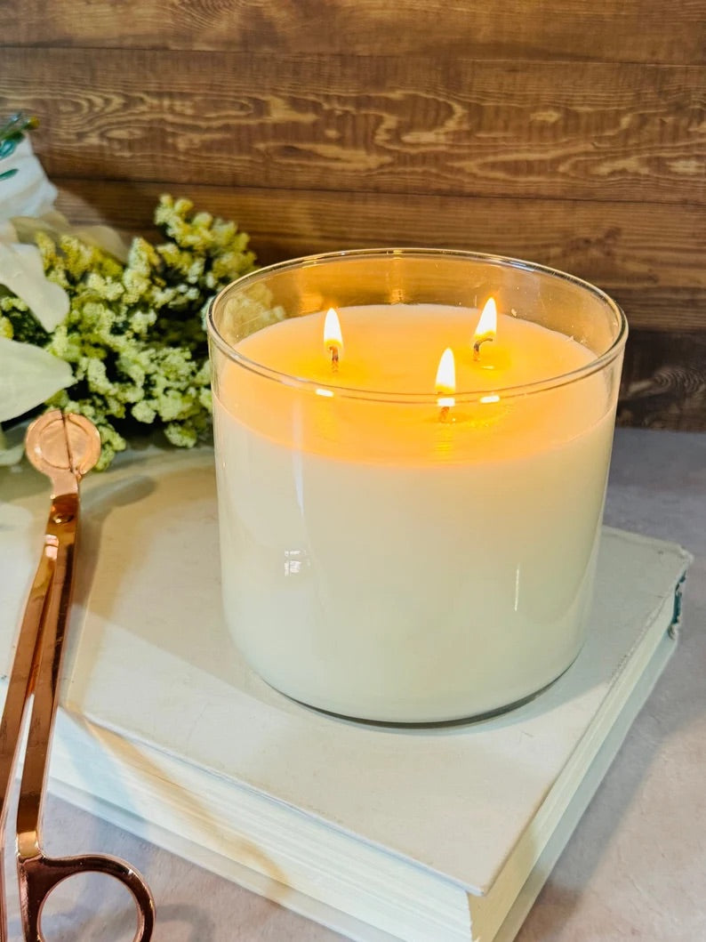 Citronella Candle – 16 oz 3-Wick Outdoor Mosquito Repellent with Essential Oils