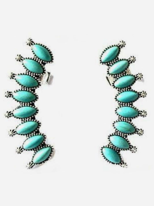 Turquoise Cuff Earrings
