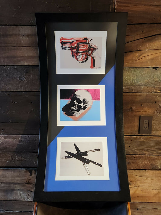 Curved Frame print of Andy Warhol prints