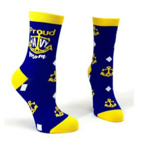 Proud Navy Mom Women's Socks