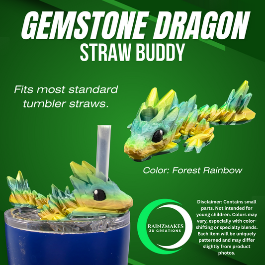 Gemstone Dragon Straw Buddy