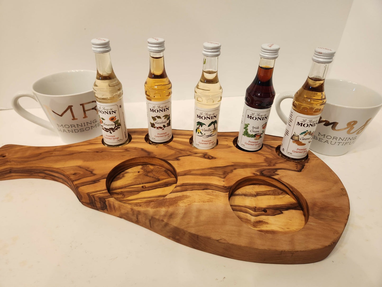 Char-Shooterie board and Mr & Mrs Coffee mugs