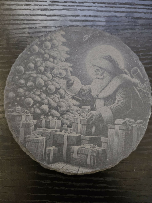Christmas Scene Slate Coasters