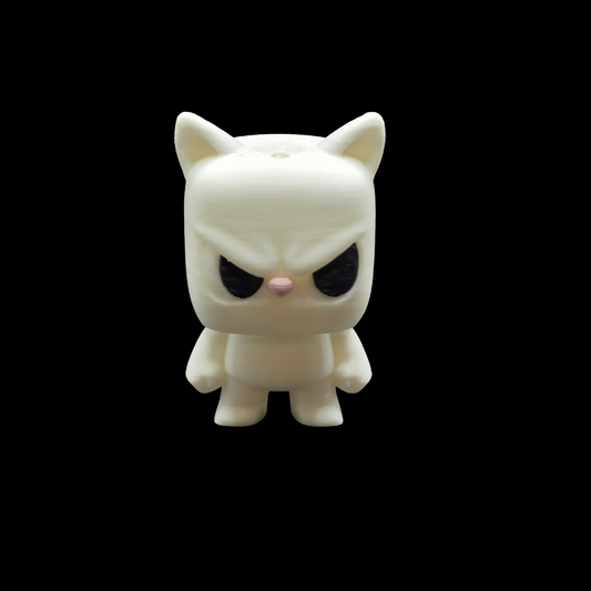 Moody Kitty Keychain