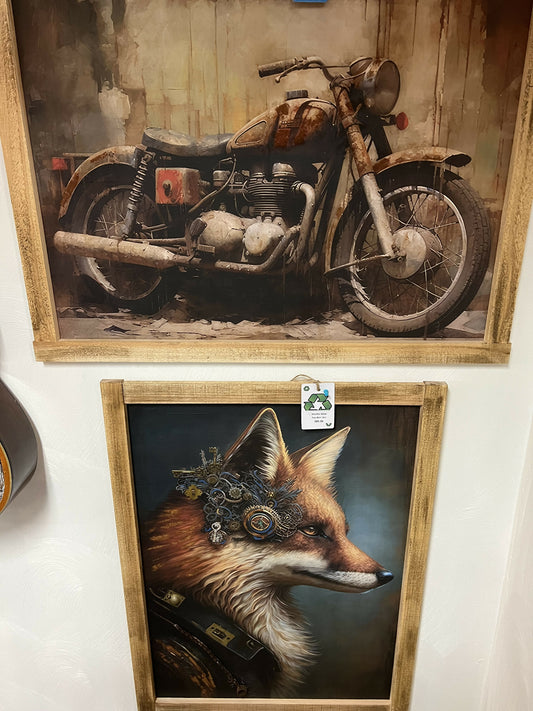 Vintage Motorcycle Art