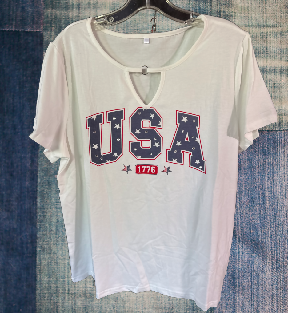 Double Sided USA T-shirt Large